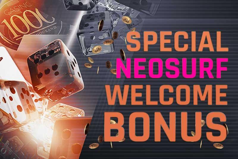 Bonus de casino Neosurf le mieux noté